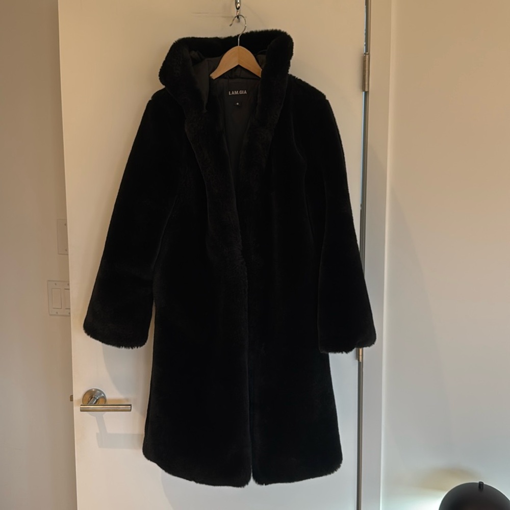 I.AM.GIA Black Fur Coat 🖤